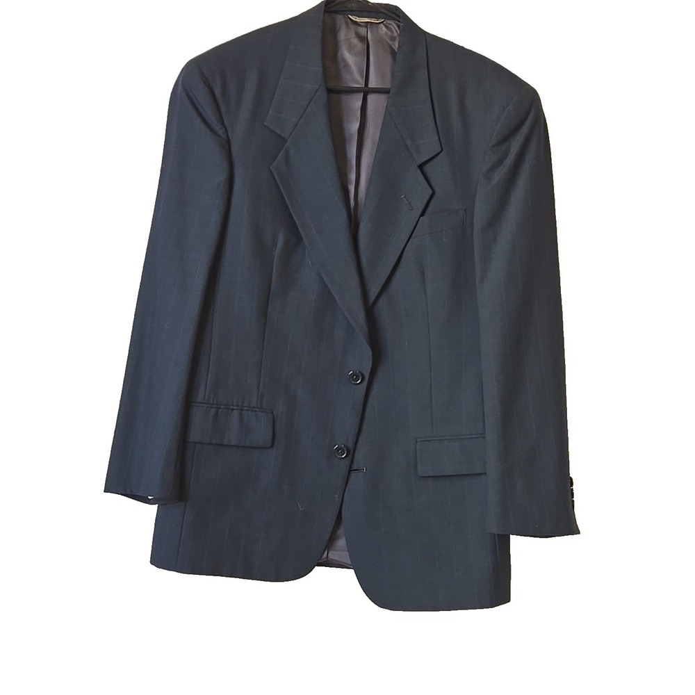 Christian Dior Sport Coat Mens 40R Navy Blue Classic Fit Suit Jacket